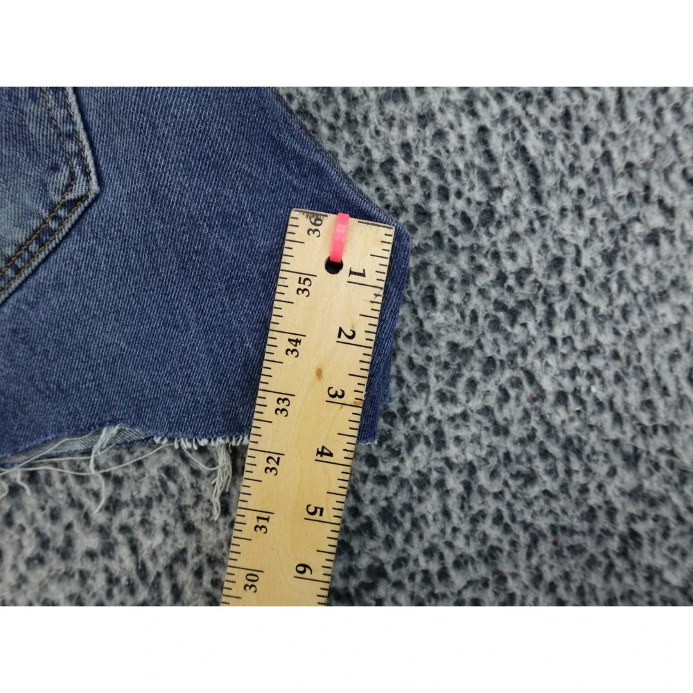 Levis 505 Regular‎ Fit Denim Shorts Mens 32 Blue Good Raw Hem Cutoff Jean Shorts
